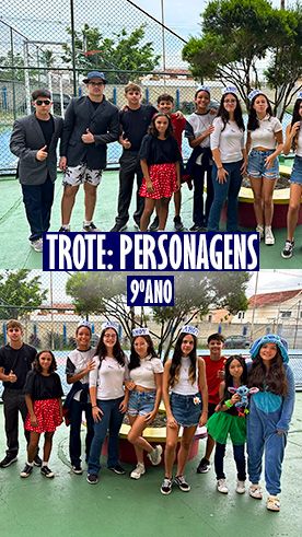 Trote Personagens - 9 ano Colégio Passionista Santa Maria Trote Personagens - 9 ano Colégio Passionista Santa Maria