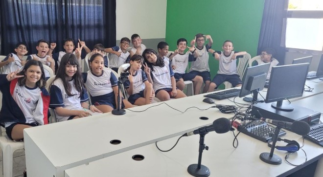 Projeto eleies - Podcast com os alunos do 5 ano - Colgio Passionista Santa Maria