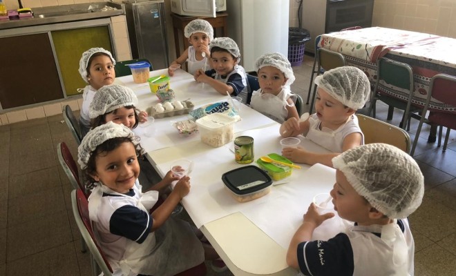 2020, Fev - Maternal II - Projeto Tudo Sobre Nossa Escola - Minha Primeira Culinria %u201CEmpadinhas%u201D
